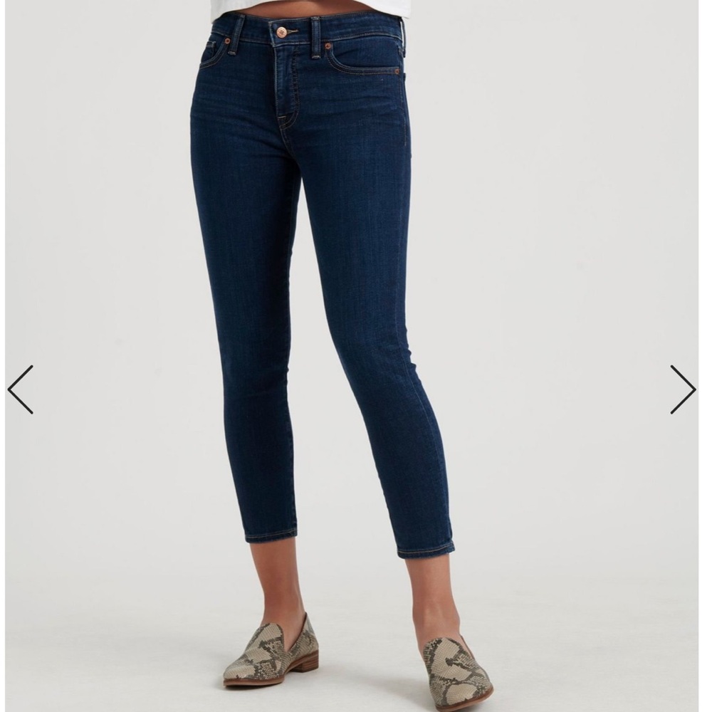 Lucky Brand Mid Rise Ava Crop Dark Wash Ankle Jean Size 6/28